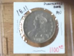 1811 Capped Bust Silver Half Dollar Punctuated Date Great ...
