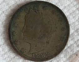 Buy Antique 1889 V Liberty Nickel. Found in a Brass Bank ...