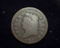 1814 Large Cent Classic Head Cent G Thin date - US Coin ...
