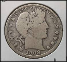 1908-O Silver Barber Half Dollar VG - Collectible Investors