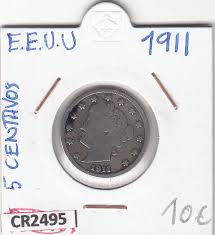 CR2495 MONEDA EEUU 5 CENTAVOS 1911 | eBay