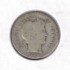 1904 Philadelphia Barber Circulated Dime 10 Cents Silver ...
