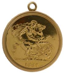 1887 Gold Coin Pendant Watch - The Antique Watch Company