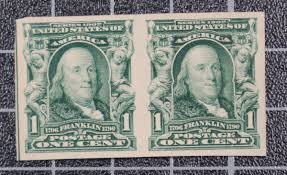Scott 314 - 1 Cent Franklin - MNH - Imperf Pair - SCV- $60.00 | eBay
