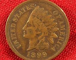1899 Indian Head Penny Extremely Fine Condition Type 3 ...