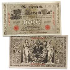 Series 1910 Imperial German 1,000 Mark Reichsbanknote ...