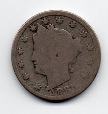 Vintage 1889 US Liberty Head V Nickel (A) Coin - Etsy