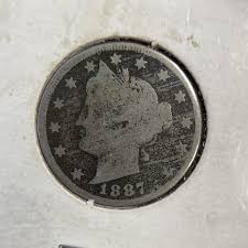 1887 Liberty V Nickel Good (G) Details - Marks on reverse ...