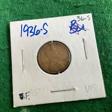 1936-S - Lincoln Wheat Cent Penny - Coin No 17979 - in a ...
