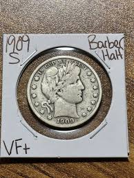 1909 S Barber Silver Half Dollar Nice VF Very Fine Better ...