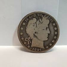 1897 RARE DATE Barber Half Dollar 90% Silver 50c US Type Coin Collectible | eBay