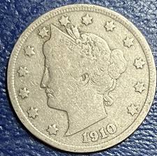 1910 Liberty V Nickel - Nice Higher Grade Better Coin ...