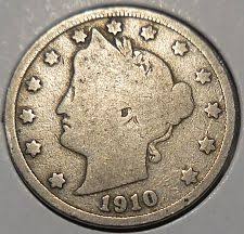 1910 Liberty Head "V" Nickel Coin Value Prices, Photos & Info