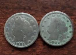 US 1901 Liberty Head V Nickel 5 Cent Piece 5c. 2 Coin Lot | eBay