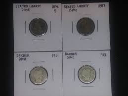 Lot of Seated Liberty and Barber Dimes | Mercari