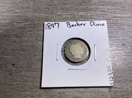 1897 Barber 90% Silver Dime from Philadelphia Mint 012324 27 ...