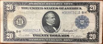 Series of 1914 United States Twenty (20) Dollar Large Size ...