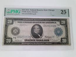 1914 Billete de 20 dólares estadounidenses Moneda ...