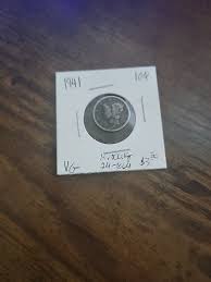 1941 Mercury Dime, VG, .900 | eBay