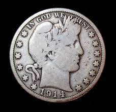 1914 Barber Half Dollar Silver Coin Key Date | eBay