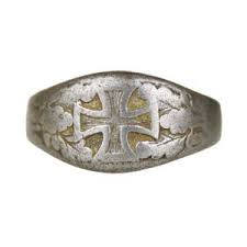 Rare Antique 1914 German "gold for Iron" DHG Iron Cross Ring ...