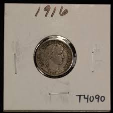 1916 10c Barber Silver Dime - XF - Value Coin - SKU-T4090 | eBay