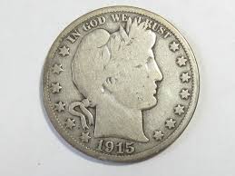 1915 Silver Barber Half Dollar - #9712 | eBay