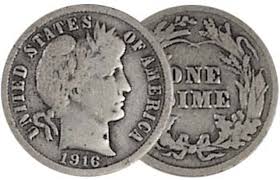 1892-1916 Barber/Liberty Head Silver Dime Good ...