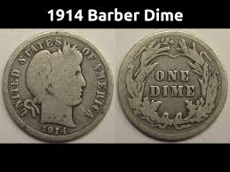 1914 Barber Dime - Antique American Silver Dime Coin - Etsy