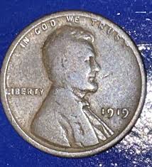 1919 Lincoln Penny no mint mark & L on rim error | eBay