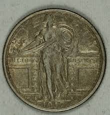 1917-D Standing Liberty Quarter. Type 1. Beautiful Almost ...