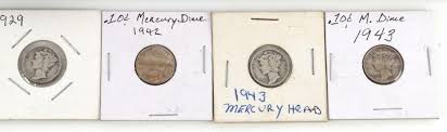 At Auction: MERCURY DIME 90% SILVER COIN LOT $10 FACE