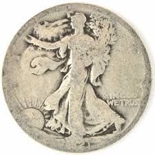 1921 S Walking Liberty Half Dollar US 90% Silver 50 Cent ...
