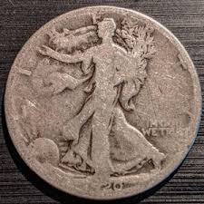 A Circulated 1920-S Silver Walking Liberty Half Dollar ...