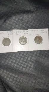 1943-P, D, S Circulated Lincoln Steel Wheat Penny Cent Set ...