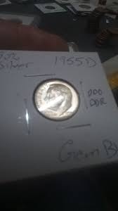1955 D gem bu error coin