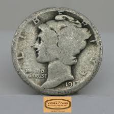 1917 Mercury Silver Dime, Early Date -#C16583 | eBay