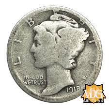 United States 1918 Mercury Silver Dime | VDG Militaria