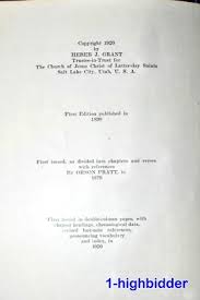 1920 LDS Book of Mormon HC Signed by Elias S. Woodruff, GS ...