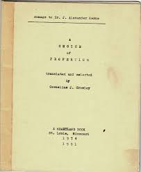 A choice of Propertius, translated and selected by Cornelius ...