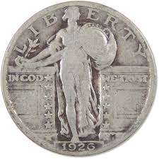 1925-1930 Standing Liberty Silver Quarter Circulated 6 Coin Set