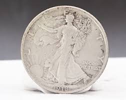 1918 Chvf Walking Liberty Half Dollar - Etsy