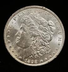 At Auction: 1898 Morgan Silver Dollar BU