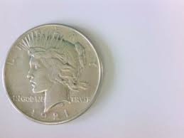 NICE 1921 P US Silver Peace Dollar. KEY DATE. GOOD ...