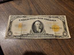 1922 10 Dollars Gold Certificate - Washington D.C. ...