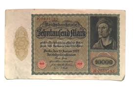 1922 Germany Weimar Republic 10.000 Mark Banknote ...