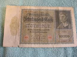 German 10000 Mark 1922 Deutschland Reichsbanknote Reichsmark ...
