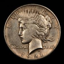 1921 $1 Silver Peace Dollar - Luster - High Relief Key Date - AU - SKU-B1986 | eBay Australia