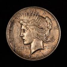 1921 $1 Silver Peace Dollar - Luster - AU Key Date - SKU-B2797 | eBay UK