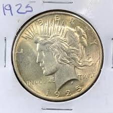 1925 Peace Silver Dollar. BU. US Mint | Mercari